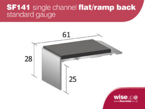 SF141 - Single Channel Flat with Ramp Back