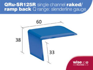 QRu-SR125R Single Channel Raked with Ramp Back